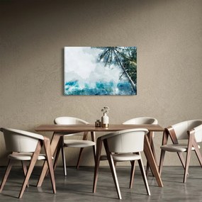 Obraz palmy nad morom (90x60 cm)