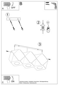 Bodové svietidlo v prírodnej farbe 12x36 cm Vige – Sollux