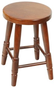 Stolček okrúhly 689 gaštan