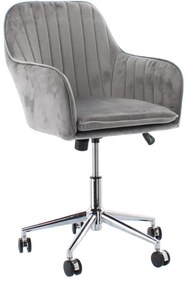 Kancelárska stolička, otočná, sivá | ASO8964