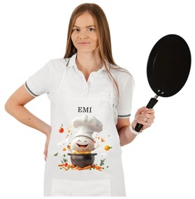 Kuchynská zástera Gusto EMI, sivá