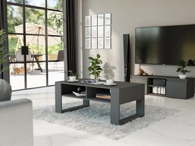 Moderný konferenčný stolík 58 x 90 x 55 cm biela