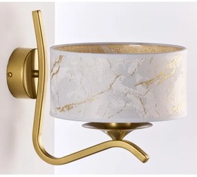 Jupiter 2111 - Nástenné svietidlo KASZMIR 1xE27/15W/230V biela/zlatá/mramorový dekor