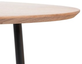 Jedálenský stôl SAVELMA naturálny s čiernymi nohami 892283