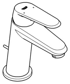 GROHE 23049002 - Umývadlová batéria EURODISC COSMOPOLITAN veľkosť S chróm