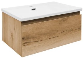 Kúpeľňová skrinka s umývadlom SAT B-WAY 59x30x45 cm dub matný BWAY60OAKU1, 1 ks