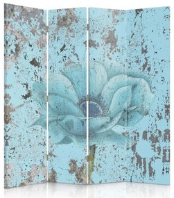 Gario Paraván Tajomstvo modrého kvetu Rozmery: 145 x 170 cm, Prevedenie: Otočný paraván 360°