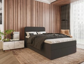 XXXLutz AMERICKÁ POSTEĽ, 120/200 cm, antracitová MID.YOU - Online Only spálne - 002330005807