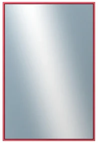 DANTIK - Zrkadlo v rámu, rozmer s rámom 40x60 cm z lišty Hliník červená m. (7002244)