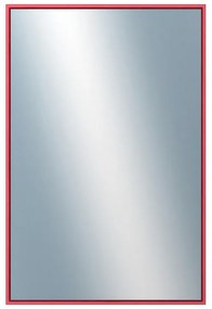 DANTIK - Zrkadlo v rámu, rozmer s rámom 40x60 cm z lišty Hliník červená m. (7002244)