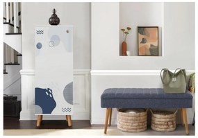 Predsieňová zostava Beside 47 (biela + tmavomodrá). Akcia -18%. Vlastná spoľahlivá doprava až k Vám domov. 1094022