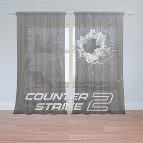 Sablio Záclony Counter Strike 2 Priestrel: 2ks 150x250cm