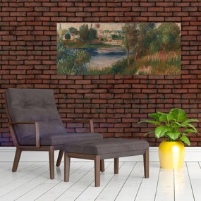 Obraz - Auguste Renoir, Landscape at Vetheuil, reprodukcia (120x50 cm)