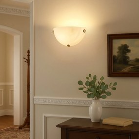 Rabalux ALABASTRO 3002 nástenné svietidlo 1x60W | E27 | IP20 - biely alabaster