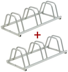 Stojan na bicykle, 1+1 ZDARMA, 3 státí, na kotvenie