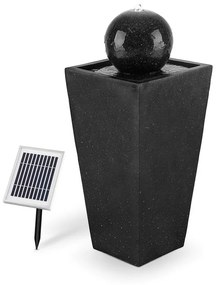 Blumfeldt Königsbrunn, solárna fontána, 200 l/h, LED, čadičový dizajn