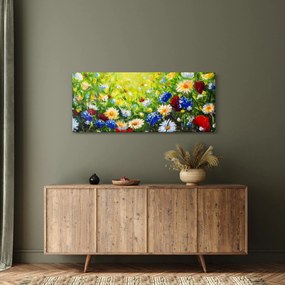 Obraz divokých kvetov (120x50 cm)