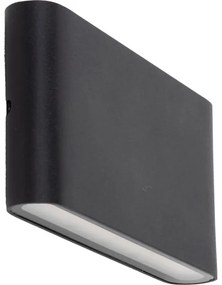 LED Vonkajšie nástenné svietidlo ARWENA 2xLED/6W/230V IP54 čierna
