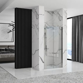 Rea Molier, skladacie sprchové dvere 80x190cm, 6mm číre sklo, chrómový profil + bočný magnetický profil, KPL-K6367