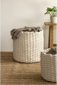 Látkový košík ø 40x40 cm Peach Skin Round XL – Bigso