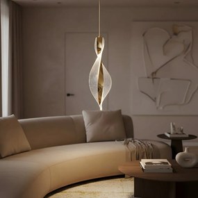 Toolight Toolight, LED závesné svietidlo, 5W, 4000K, 4500lm, G120-CP, zlatá, OSW-02600