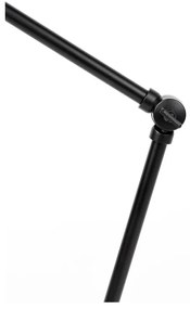 Čierna stolová lampa s kovovým tienidlom (výška 70 cm) Jona – White Label