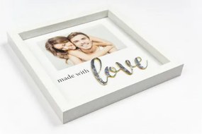 Rám 10x15, LOVE biely