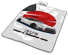 Sablio Plážová deka Nissan GTR 35 Japonské slnko: 200x140 cm