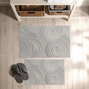 Svetlosivé kúpeľňové predložky v súprave 2 ks 60x100 cm – Foutastic