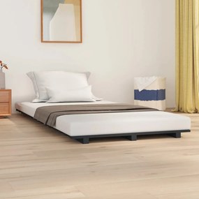 Denná posteľ sivá 90x190 cm borovicový masív 824590