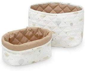 Cam Cam ApS Prešívaný úložný kôš Dreamland – set 2 ks