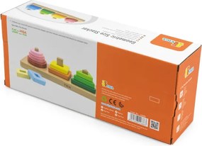 Kocky s triedičom tvarov Viga 44686 geometrické obrazce