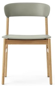 Stolička Herit Chair – pastelová zelená/dub
