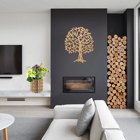 AMADEA Drevený strom, masívne drevo, 53x43x2, 5 cm