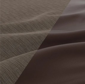 Rohová rozkladacia sedačka AURORA ľavá hnedá / cappuccino