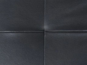 Moderná rohová pohovka z umelej kože čierna NORREA Beliani