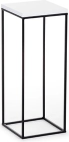 STOJAN NA KVETINÁČ SIMPLE 80X24X24 CM ČIERNA/BIELA
