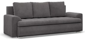 Trojmiestna rozkladacia sedačka FORESTA tmavosivá