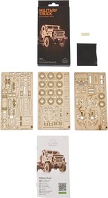 Ugears 3D mechanické puzzle Vojenský nákladiak 91 ks