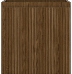 Mexen Rivel, kúpeľňová skrinka 45 cm, 1 zásuvka, drážkovaná, orech, 91A20-04547-1-BF86
