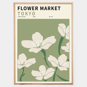 Plagát Flower Market Tokyo