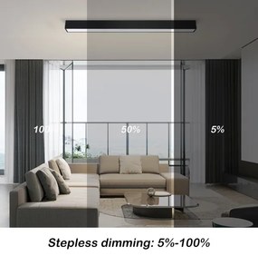 Immax NEO 07255L - LED Stmievateľné svietidlo LUNGO 20W/230V Wi-Fi Tuya čierna + DO