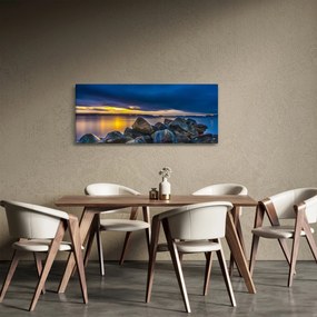 Obraz - Mraky nad vodou (120x50 cm)