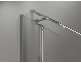 Mexen, Mexen Mist T sklápací sprchový kút 85 x 95 cm, priehľadný, chróm - 8A4T-085-095-01-00