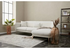 Biela rohová pohovka (pravý roh/s leňoškou) Simena – Balcab Home