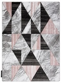 Kusový koberec ALTER Nano trojuholníky ružový