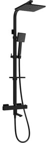 Mexen - CQ45 sprchový set s termostatickou batériou Cube, čierna,779104595-70