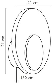 Nordlux - LED Stmievateľné nástenné svietidlo MARSI LED/7W/230V biela