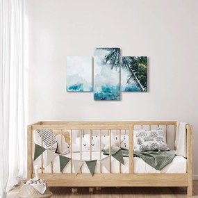 Obraz palmy nad morom (90x60 cm)