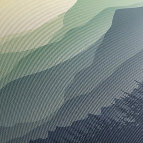 Obraz - Forest Mountain (90x60 cm)